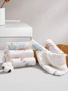 SHI YUE JIE JING | Infant Cotton Saliva Towel