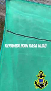 DH STORE - Keramba Ikan kasa Hijau dengan penutup resleting berbagai ukuran