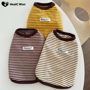 HealC Pets Autumn Winter Warm Fleece Pet Vest Clothes for Dogs And Cats Casual Style Base Layer Handsome Design