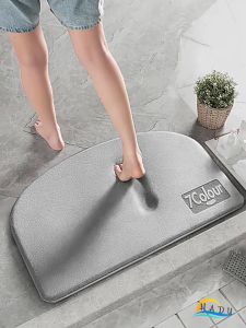 Thảm Nhà Tắm Siêu Thấm Nước Nhanh Khô HADU Thảm Chùi Chân Lông Cừu Mềm Mại Đế Chống Trượt An Toàn Giặt Máy Thoải Mái Size 40x60cm