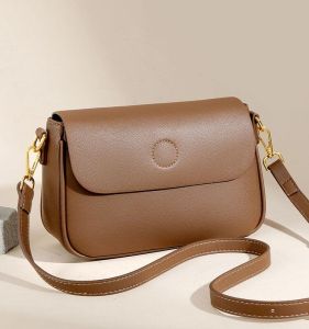 Túi Đeo Chéo Da Mềm Thời Trang Thường Ngày Cho Nữ Túi Vuông Nhỏ Đa Năng Túi Đeo Vai Đơn Sang Trọng Túi Xách Da Thật