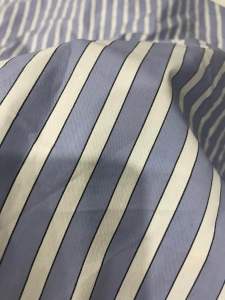 Vải kate sọc dọc xanh biển co giãn nhẹ chất vải đẹp xinh (khổ 1m4)may đầm váyáo sơ mi các loại