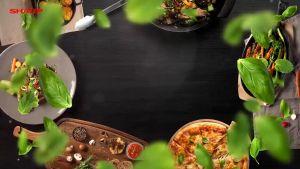 Lò Vi Sóng Cơ Có Nướng Sharp R-G211TV-SL/BK 21 Lít Công Suất 800W 3 Chức năng - Bảo hành 12 tháng