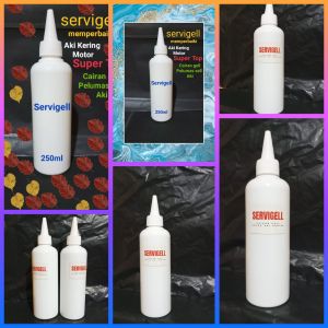 servigell cairan gell pelumas sell aki motor kering 250ml