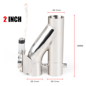 Dynoracing | Stainless Steel Headers 2.25/2.5 /3.0 Y Pipe Electric Exhaust Cutout Dual Valve With Remote Control Cut Out Down Pipe Kit