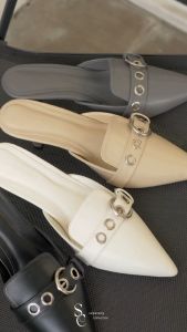 SEPASANG COLLECTION Marion Mules Wanita Heels Hak 5 Cm