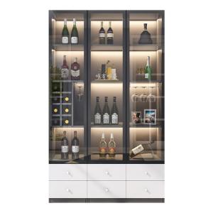 Modern Minimalist Nordic Glass Small Wine Cabinet