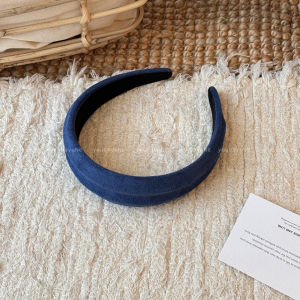 Retro Velvet Wide Edge Hairband Womens Early Autumn New High Hairline Pressed Hair Headband Daily Outdoor Wear Hair Accessories Headwear