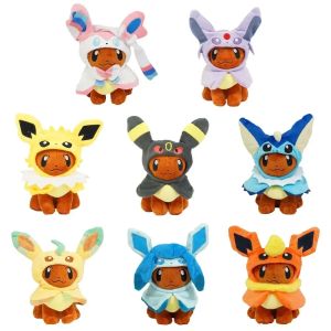 DUODUOBAO | Eevee Cos Umbreon Espeon Jolteon Flareon Glaceon Vaporeon Sylveon Leafeon Plush Toys Stuffed Soft Stuffed Animal Plushies 20CM