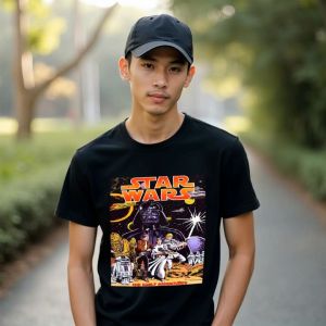 Baju Kaos Atasan STAR WARS Kaos Distro Vintage Bahan 24s tebal
