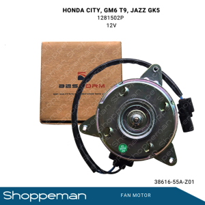 BESNORM HONDA CITY JAZZ GK5 GM6 T9A FAN MOTOR 12VOLTS 38616-55A-Z01 1281502P