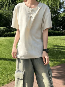 Traditional Chinese Button Summer Lightweight Relax T Shirts