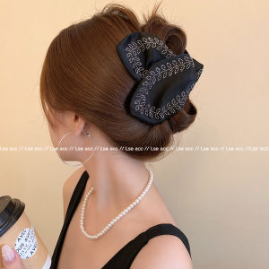 Elegant Triangular Hair Claw Womens Fashion Accessory Full Back of Head Diamond Rhinestone Clutch Hairpin Fresh out Style