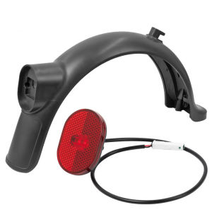For Xiaomi 4 Pro Electric Scooter Rear Mudguard Fender Mud Guard Skateboard Tire Splash Fender Brake Taillight Lamp