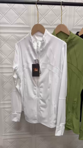 Áo khoác nữ tập gym yoga aerobic thể thao khóa kéo ôm dáng chất liệu thun mịn co dãn 4 chiều BINSPORTS A286