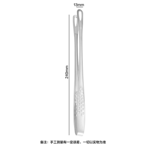 Korean Style Thickened 304 Stainless Steel BBQ Grill Clamp Professional Kitchen Steak Cooking Clamp Large Size Cooking Tool