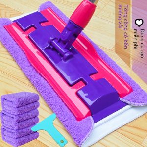 Xô Lau Nhà Bằng Gỗ La Bàn LB-TB1 Lau Sàn Bằng Vải Siêu Mịn Dụng Cụ Vệ Sinh Nhà Cửa Lau Sàn Bằng Vải Cố Định