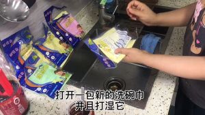 JOM23 Non-stick Oil Minyak Tak Lekat Oil Free Bamboo Wood Fiber Absorbent Kitchen Cloth Kitchen Dishwashing 油利除洗碗巾厨房抹布木质纤维