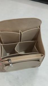 ⚑Large Capacity Felt Bag Storage Travel Bag Inner Bag Portable Backpack Storage Bag Suitable For Shoulder And Handbag