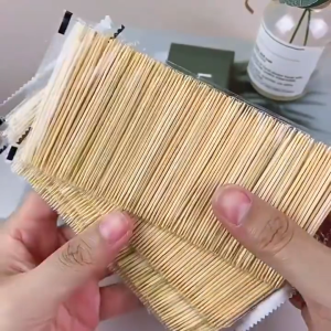 [HCM] Set 4 bịch 250 tăm tre xỉa răng 2 đầu nhọn dùng 1 lần tiện lợi 6.5cm-Hesede