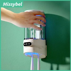 UV toothbrush sterilizer intelligent automatic drying and disinfection UV hole free electric toothbrush holder wall mounted