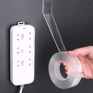 Versatile Reusable Double-Sided Waterproof Adhesive Tape - Strong Hold Easy to Remove Perfect for Kitchen & Bathroom Surfaces