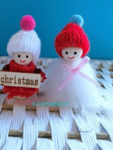 Cute Dollhouse Model Christmas Scene Props Childrens Toy Lovely Keychain Accessory Doll Static Home Living Scene Model