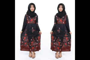 Gamis Batik Anak Perempuan Baju Muslim Syari Anak Cewek Umur 2 Sampai 12 Tahun Anak J