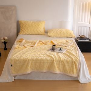 Double-sided Warmth Thickened Office Sofa Blanket 400g