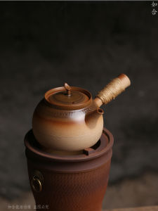 Retro Style Small Sand Yixing Teapot Electric Ceramic Traditional Chinese Cooking Tea Water Boiler High Temperature Resistant 500ml