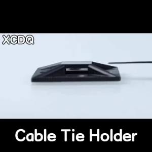 100pcs Self-Adhesive Cable Tie Mount Wire Organizer Base Nylon Cable Clip Holder Cord Management Wire Harness Fixing ND