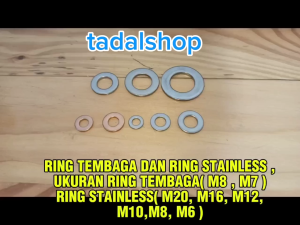 ( 100CS RING )ring tembaga m7 m8 ring stenlist m6 m8 m10 m12 m16 m20 ring universal ring serba guna
