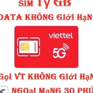 FREESHIP - CHƯA KÍCH HOẠT.Sim 5G viettel DATA TỶ GB gọi nội mạng không giới hạn 30 phút liên mạng 0d