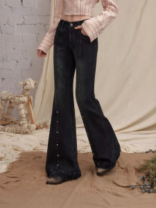 unifree | Quần Jeans Xòe Lót Len