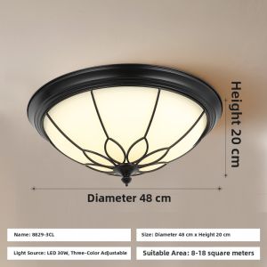 MINGRU | Smart Bedroom Ceiling Light 2025 French Retro American Vintage Style
