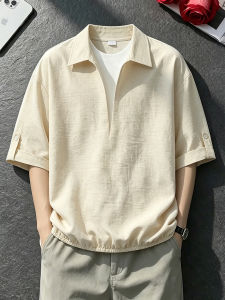 LIUBU | Linen Pseudo-layered Lightweight and Breathable V-neck Shirt