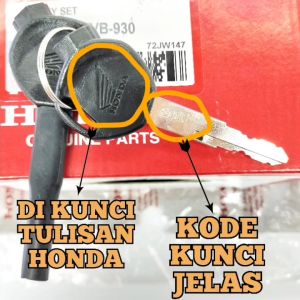 KUNCI KONTAK PLUS KUNCI JOK ASLI ORIGINAL HONDA AHM KVB DIJAMIN PRESISI DAN AWET STOP KONTAK VARIO 110 KARBU OLD LAMA