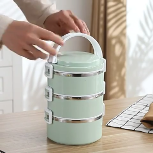 2- 3 Layers Sealed Lunch Box Insulated Stainless Steel Stainless Steel Bento Lunch Box Food Container Lunch Box for Kids for Home Work Picnic