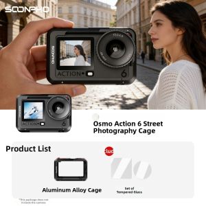SUBEN | For DJI Osmo Action Metal Camera Cage with Handgrip