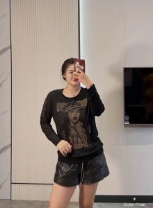 ฤดูร้อน แฟชั่น หลากหลาย แขนสั้นประดับเพชรขนาดใหญ่ หลวม เสื้อยืดบาง ผู้หญิง พลัสไซส์ ลำลอง เสื้อท่อนบน