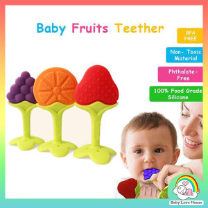 Baby Silicone Teether Fruit Shape Teether Baby molar toy BPA FREE