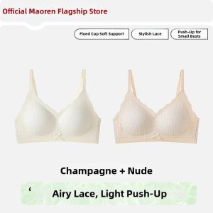 MiiOW | Seamless Thin Small Breast Support Summer Lace Bra