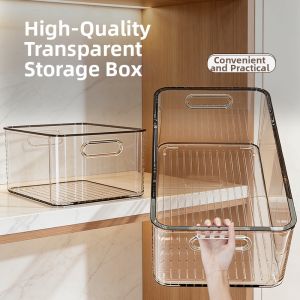 Transparent Acrylic Snack and Miscellaneous Items Storage Box Rectangular