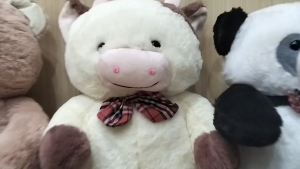 Boneka Binatang Panda Sapi Beruang Boneka Anima With Dasi Jumbo