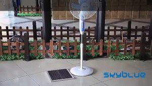 Skyblue Solar Fan DC Fan Large Wind Portable Fan Desktop Ultra Long Battery Life Rechargeable Kipas Outdoor Solar Murah