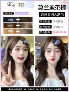 Morandi Brown Hair Dye Popular Nutty Grey Brown Hair Coloring Cream Plant-Based Womens Pure Hair Dyeing Agent Glossy Shiny