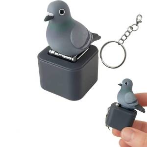 Monkey Pigeon Lamb Donkey Animal Keychain Illuminated Clicker Adult Stress Relief and Anxiety Sensing Toy
