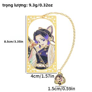 Anime Kimetsu No Yaiba Dấu Trang Bằng Kim Loại Đánh Dấu Đọc Sách Bền Bỉ Phong Cách Chai Sách Châu Âu Thích Hợp Cho Văn Học Giả Tưởng