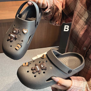 Couples Summer Half-slipper Hole Shoes Flat