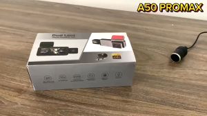Camera hành trình hãng ONTEKCO A50 Promax3 camera Trước trong và sau xe siêu nét kết nối điện thoại màn hình cảm ứng